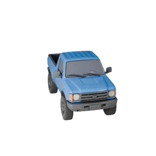 Готовая к игре 3D-модель пикапа для игр в реальном времени - PBR