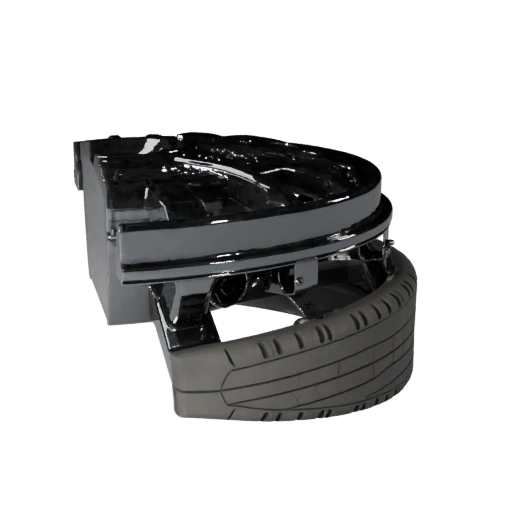 3D модель колеса автомобиля для Blender и игр - PBR ассет