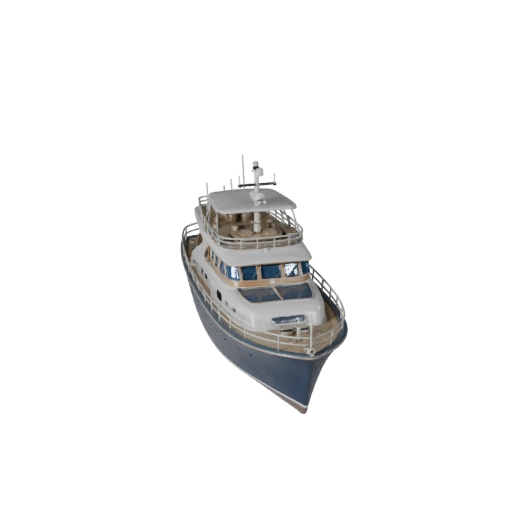 Винтажная яхта 3D модель для Blender и игр - PBR ассет