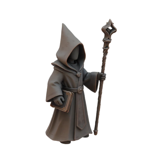 Средневековый волшебник миниатюра STL - Стелс