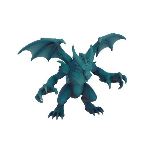 Фэнтези Древний Дракон Босс Миниатюра STL - Команда