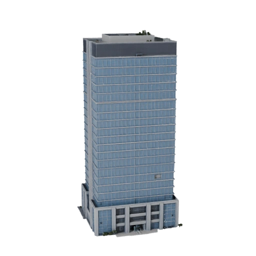 Financial District Tower 3D Model for Unreal - Realtime Asset