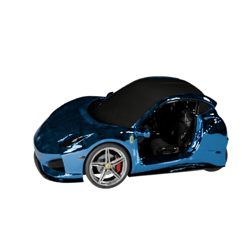 3D модель суперкара в стиле феррари для Unreal Engine