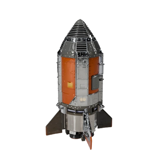 3D модель ракеты для Unity - Низкополигональный игровой ассет Pro