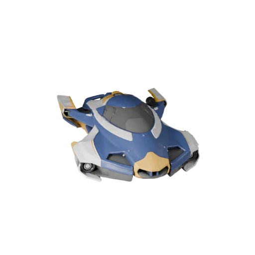 Печатный летающий автомобиль STL модель - Коллекционный дисплей