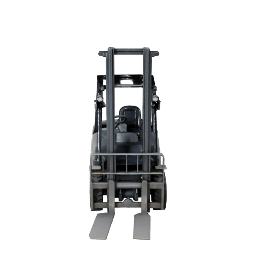 3D модель погрузчика для Unity - низкополигональный игровой ассет