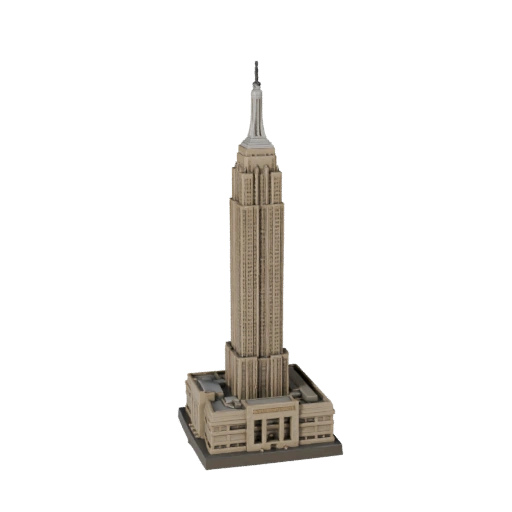 Modello 3D Empire State Building per Blender - Asset di Rendering