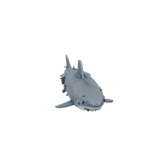 3D модель подводной лодки проекта 941 Акула, вид спереди