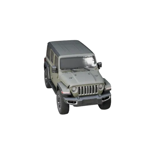 Готовый к игре джип-стиль внедорожник 3D модель для использования в реальном времени