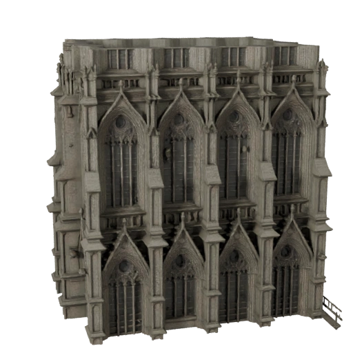 Готический фасад 3D модель для Unreal - Realtime Asset