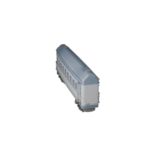 Modelo 3D de Trem de Passageiros para Unity - Asset de Jogo Low Poly
