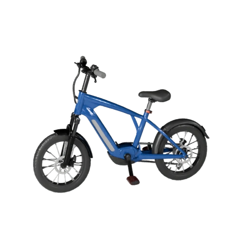 Электровелосипед 3D модель для Unity - Низкополигональный игровой ассет