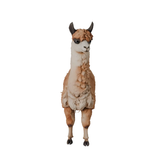 3D модель Альпаки для Blender - PBR ресурс с текстурами | Бесплатно