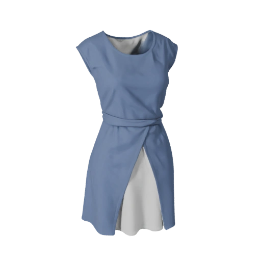 Unity Ready Mini Dress 3D Asset for Game Engine Use