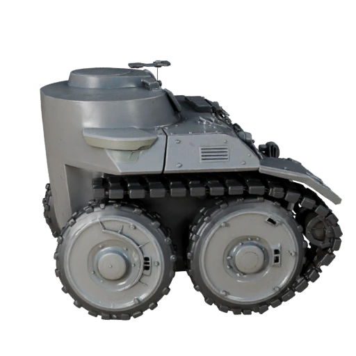 Высокополигональный танк 3D модель для студийных рендеров PBR ассет