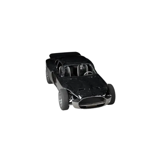 3D модель винтажного гоночного автомобиля, вид в студии в три четверти, готовый к использованию в Blender актив транспортного