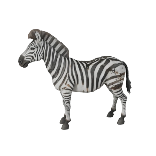 Высокополигональная 3D модель зебры - Детальный STL ресурс для печати
