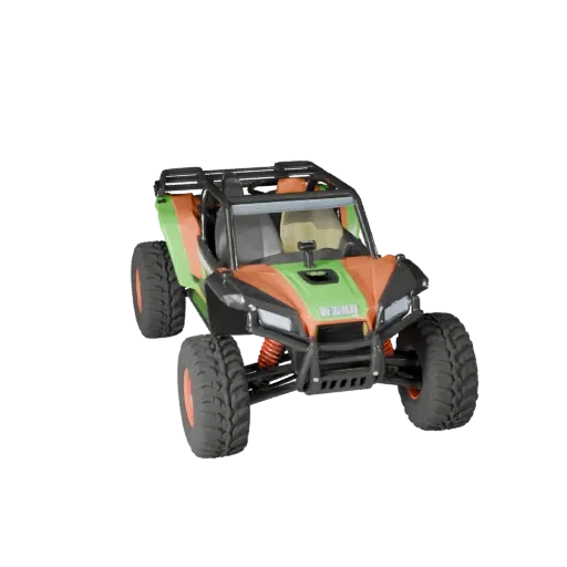 Готовый к игре багги для бездорожья 3D модель для использования в реальном времени