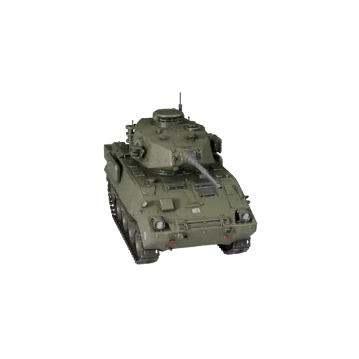 3D модель БМП, вид в три четверти студийный, готовый к использованию в Blender актив техники с броневой массой, прочной колес