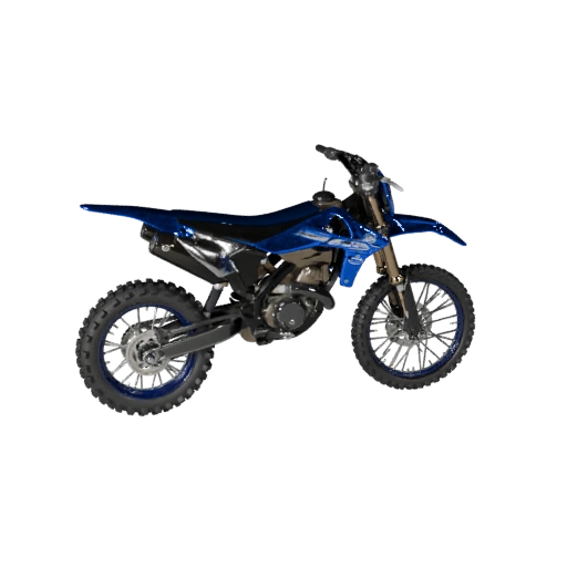 Мотоцикл эндуро в стиле Yamaha 3D модель для Blender - Рендер