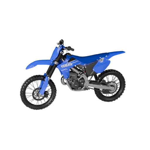 Мотоцикл эндуро в стиле Yamaha 3D Модель для Unity - Низкополигональный
