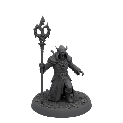Темное фэнтези Лич Некромант Миниатюра STL