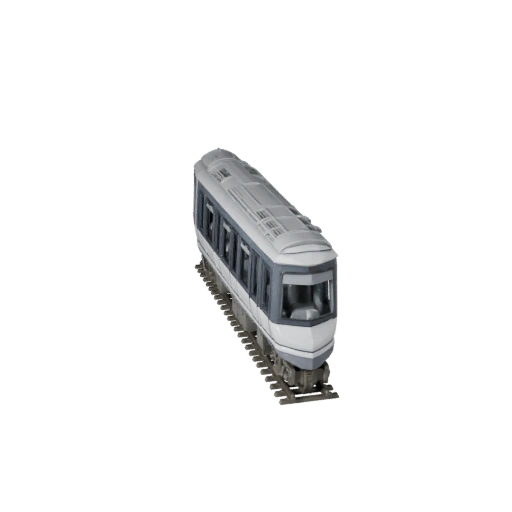 Футуристический монорельс 3D модель для Unity - Низкополигональная игра