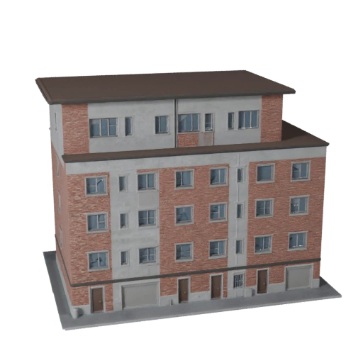 Vorstädtisches Haus 3D-Modell - Realistisches Archviz-Asset für Architektur