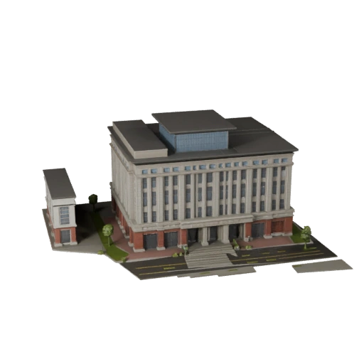 Theater Building 3D Model for Unreal - Realtime Asset