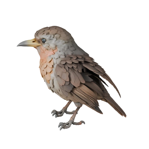 Модель малиновки 3D для Blender - PBR-ресурс с текстурами | Бесплатно