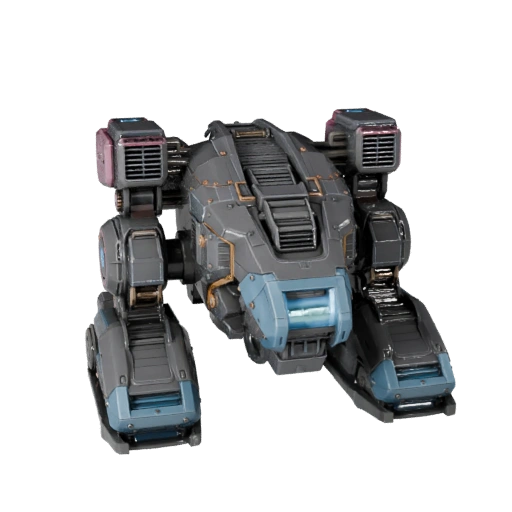 Печатный механический транспортный шагоход STL 3D модель для ассета