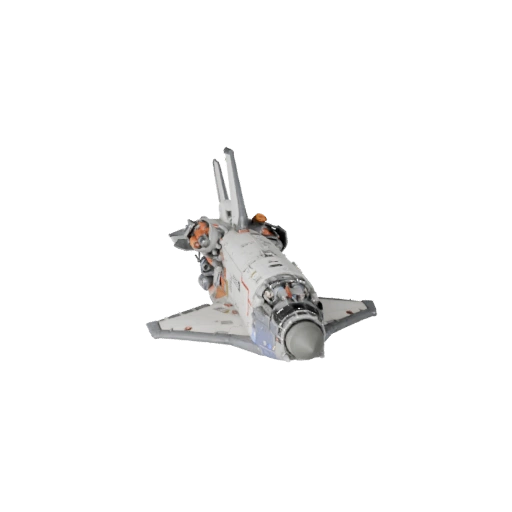 3D модель орбитального шаттла для Blender и игр - Реалистичный