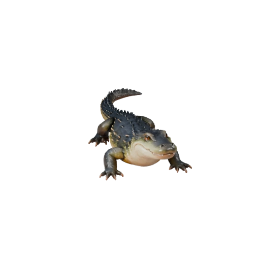 Мультяшный кайман 3D модель - Стилизованный ассет для анимации | PBR