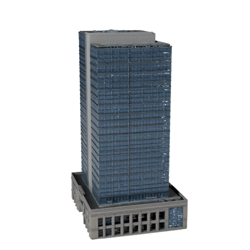 Edificio per Uffici Grattacielo Modello 3D per Unity - Asset di Gioco