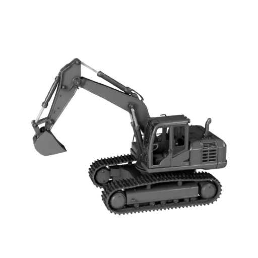 Печатный экскаватор-погрузчик STL 3D модель для коллекционных предметов и