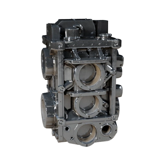 Низкополигональный блок двигателя 3D модель для игр Unity и Unreal