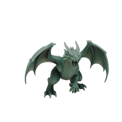 Фэнтези дракон босс миниатюра STL - Воющий