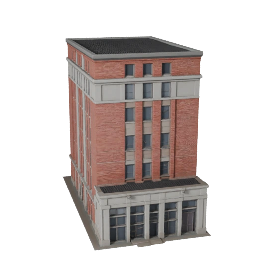 Modello 3D di Villetta a Schiera per Unreal - Asset UE Realtime per Realtime