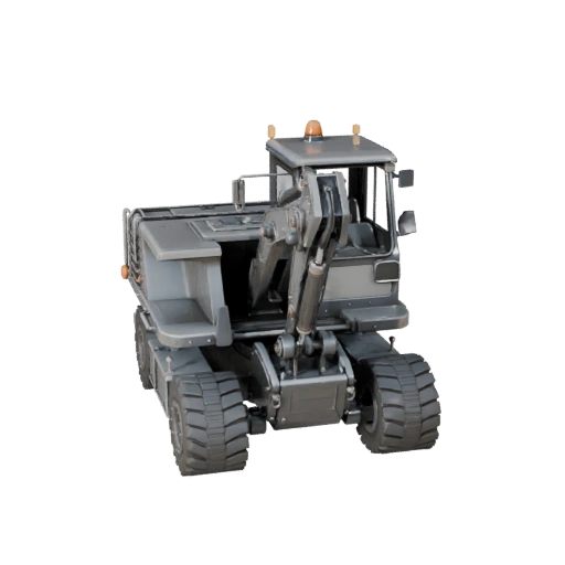 3D модель самосвала для Blender и игр - реалистичный PBR