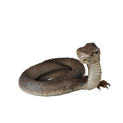 Реалистичная 3D модель гремучей змеи - Ригованная PBR модель для игр