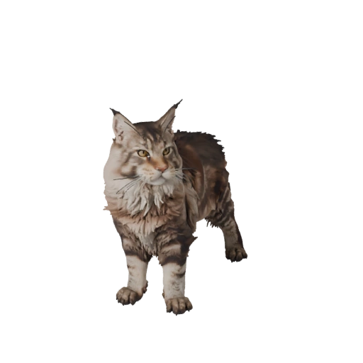 Реалистичная 3D модель мейн-куна - rigged PBR ассет для игр