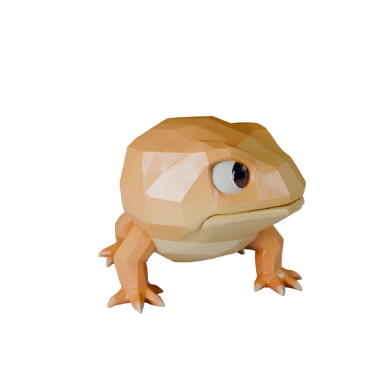 سمندل منخفض المضلع ثلاثي الأبعاد - أصل لعبة Unity مع FBX | PBR