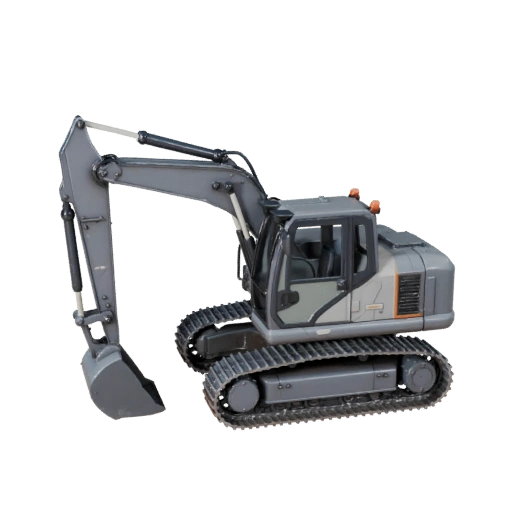 3D модель экскаватора-погрузчика для Blender - готовый к рендерингу ассет