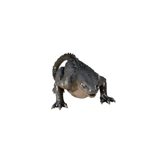 Низкополигональная 3D модель черной мамбы - игровой ассет Unity с FBX | PBR