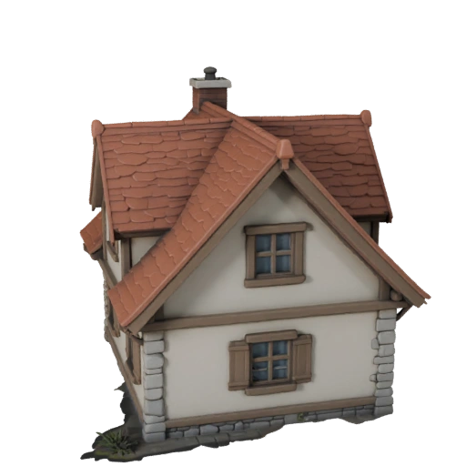 Casetta High Poly 3D Model per Archviz per Architettura