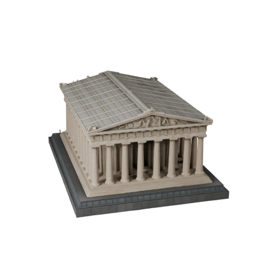 3D модель Парфенона для Unity - Игровой ресурс для архитектуры