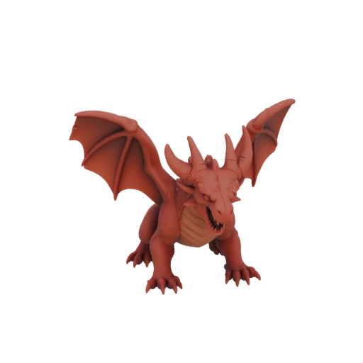 Фэнтези свирепый дракон босс миниатюра STL