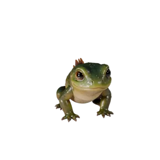 3D модель тритона, вид сбоку, рендер дикой природы, готовый для Blender ассет животного с линией рта, артикуляцией конечносте