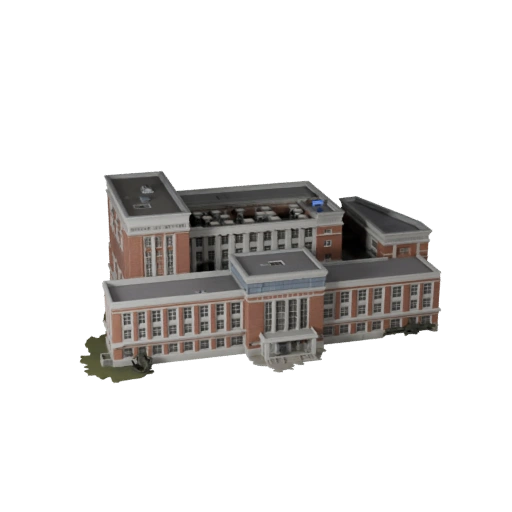 Modelo 3D de Prédio Universitário para Unity - Ativo de Jogo