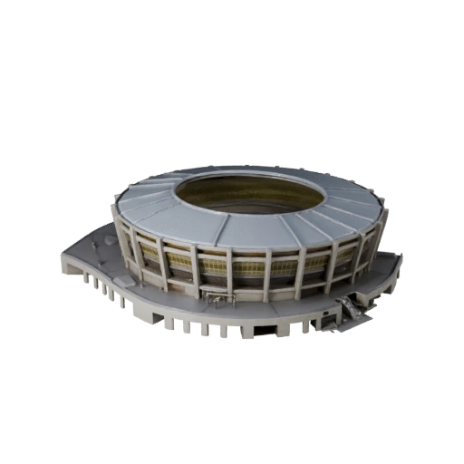 Stylized Stadium Exterior 3D Model - Game Asset for Architecture